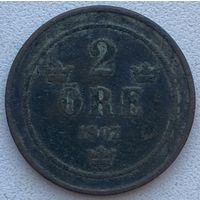 Швеция 2 эре 1907 г.