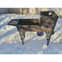 Мангал с печью для казана.