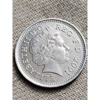 Распродажа - 10 пенсов 2001г.,Великобритания,Елизавета 2
