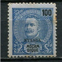 Португальские колонии - Ньяса - 1898 - Король Карлуш I 100 R  - [Mi.23] - 1 марка. MLH, MH.  (Лот 68Gk)-T2P47