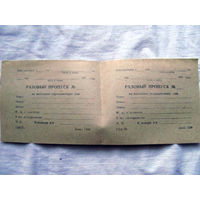 25-34 П1 Бланк Разовый пропуск для автомобиля Выходные и праздничные дни МО СССР 1970