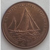 Остров Мэн 2 пенса 2002 г.
