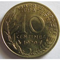 1k Франция 10 сантимов 1979 В КАПСУЛЕ распродажа коллекции