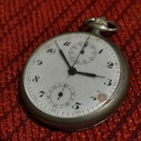 Старинные часы хронограф карманный