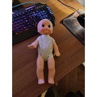 Кукла - пупс СССР, на верёвках, полая.