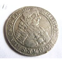 Орт 18 грошей 1684 HS GR Кёнигсберг Пруссия Фридрих Вильгельм редкий 1 к 1000