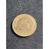 ФРГ 5 пфеннигов 1984 F