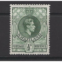 1938 Свазиленд ** George VI, марка из серии (SG 28a), Британские колонии