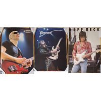 Joe Satriani, Steve Vai, Jeff Beck постер (плакат)