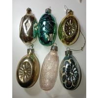 Ёлочные игрушки - Фонарики , СССР .