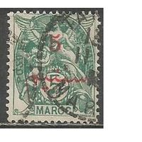 Французское Марокко. Аллегория. Знания. Надпечатка арабским шрифтом. 1911г. Mi#28.