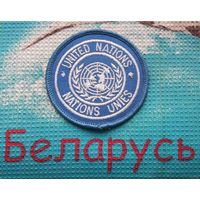 Редкий нарукавный шеврон ВС Беларусь ВДВ "UNITED NATIONS / NATIONS UNIES. Беларусь-Британия. 2020 год!