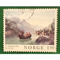 Норвегия 1974. Художник Адольф Тидеманда и Ханса Гуде. Свадебная процессия на Хардангер-фьорде