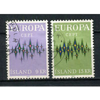 Исландия - 1972 - ЕВРОПА (C.E.P.T) - [Mi. 461-462] - полная серия - 2 марки. Гашеные.  (Лот 22Dh)