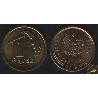 Польша y923 1 грош 2018 год (mw) (_брак(om(1(1(1 наплыв