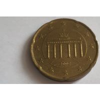 Германия 2002F 20 евроцентов
