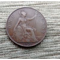 Werty71 Великобритания 1 пенни 1921 Георг 5