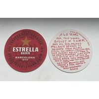 Подставка под пиво Estrella Damm No 1