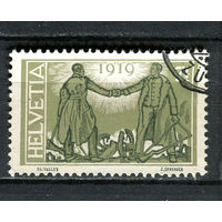 Швейцария - 1919 - Два солдата 7 1/2С - [Mi.146] - 1 марка. Гашеная.  (Лот Gx43)-T3P27
