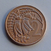 Новая Зеландия 2 цента. 1982 г.