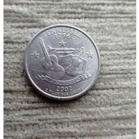 Werty71 США 1 квотер 25 центов 2002 P Теннеси