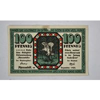 1920 год 100  пфеннигов   Германия нотгельд