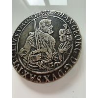 1 талер 1650 г.  Иоганн Георг 1 Саксония. СЕРЕБРО.