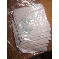 Комплект салфеток  ( салфетка 30х30 6штук )лен 100%