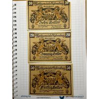 10-20-50 геллеров (нотгельды) Австрия.-2812