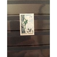 1956 Франция спорт концовка чистая лёгкая наклейка (1-12)