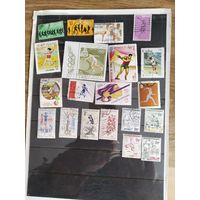 Сборный лот марок мира  (  спорт)