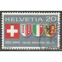 Швейцария. 100 лет кантонам. Гербы. 1965г. Mi#819.