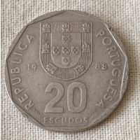 Португалия. 20 эскудо 1988 года.
