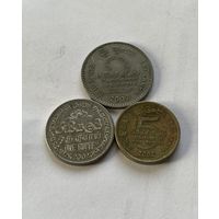 Шри-Ланка 3 монеты 2002