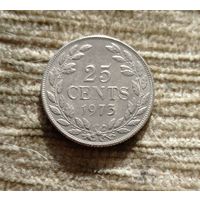 Werty71 Либерия 25 центов 1973