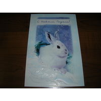 С Новым годом Россия Гранд Кард двойная подписана