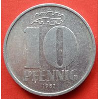 ГДР 10 пфеннигов 1982