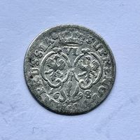 Монета СЕРЕБРО ПРУССИЯ шостак / 6 грошей 1698 год ФРИДРИХ ВИЛЬГЕЛЬМ ОТЛИЧНЫЙ