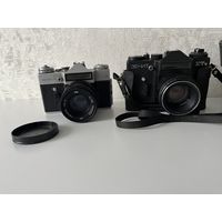2 фотоаппарат Зенит с объективами