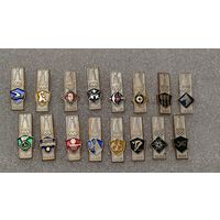 Лот значков Олимпийские игры Москва 1980,200 лотов с 1 рубля!!!