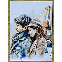 Открытка для посткроссинга чистая 10х15 см