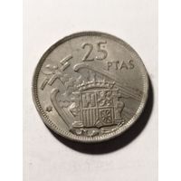 Испания 25 песет 1957(58)