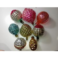 Ёлочные игрушки - Фонарики , СССР .