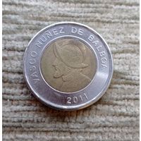 Werty71 Панама 1 бальбоа 2011 биметалл