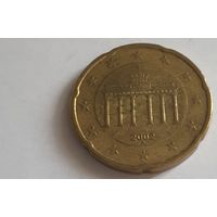 Германия 2002A 20 евроцентов