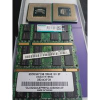 Два процессора и 3 планки памяти для ноутбука