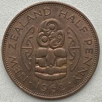 Новая Зеландия 1/2 пенни 1962 г.