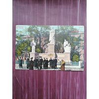 Старая открытка. Киев. Памятник Святой Ольге. Чистая