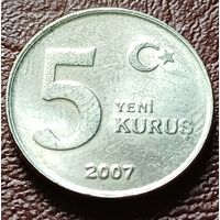 Турция 5 новых курушей, 2007    ( 1-1-8 )