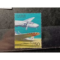 Япония, 2000. Самолет. Mi-1,6 евро гаш.